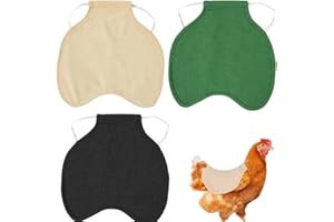 Chicken Aprons for Hen,3 pcs Premium Chicken Saddles with Stretchy Strap,Breathable Livestock Jacket Clothes,Chickens Vests S