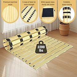 Japanese Tatami Mat Floor Bed, Knotless Solid