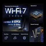 TP-Link Archer TBE552E WiFi 7 PCIe Card Bluetooth 5.4 6GHz 5GHz 2.4GHz view 3