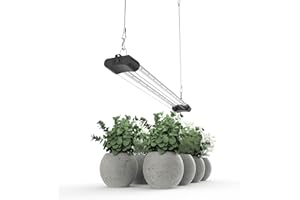 APICDOM LED Grow Light Full Spectrum Light Linkable 5000K Daylight + 660nm Red Indoor Plant Lighting Fixture (2 FT)