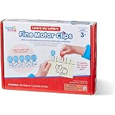 hand2mind Learn My Letters Fine Motor Clips, Ages 3+ | Letter Practice for Preschoolers, Toddler Alphabet Learning Toys, Pincer Grasp Toys, Fine Motor Toys, Reading Manipulatives