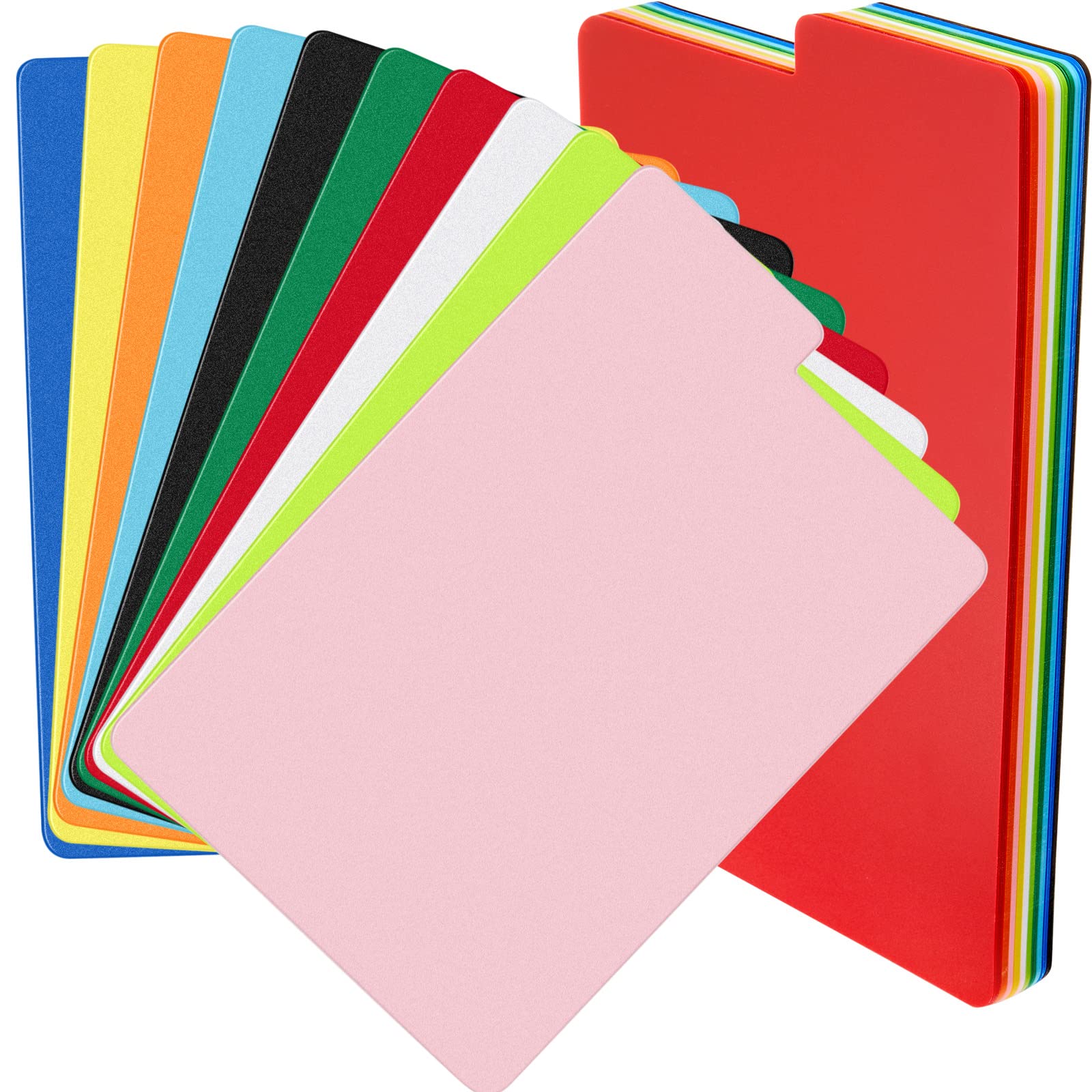 Comic Book Dividers Multicolor Frosted Card Separator with Tabs Large Plastic Comic Book Dividers for Comic Book Storage Boxes, 10 Assorted Colors, 7.25 x 11.25 Inch(50 Packs)