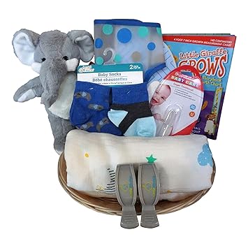 elephant baby gift basket