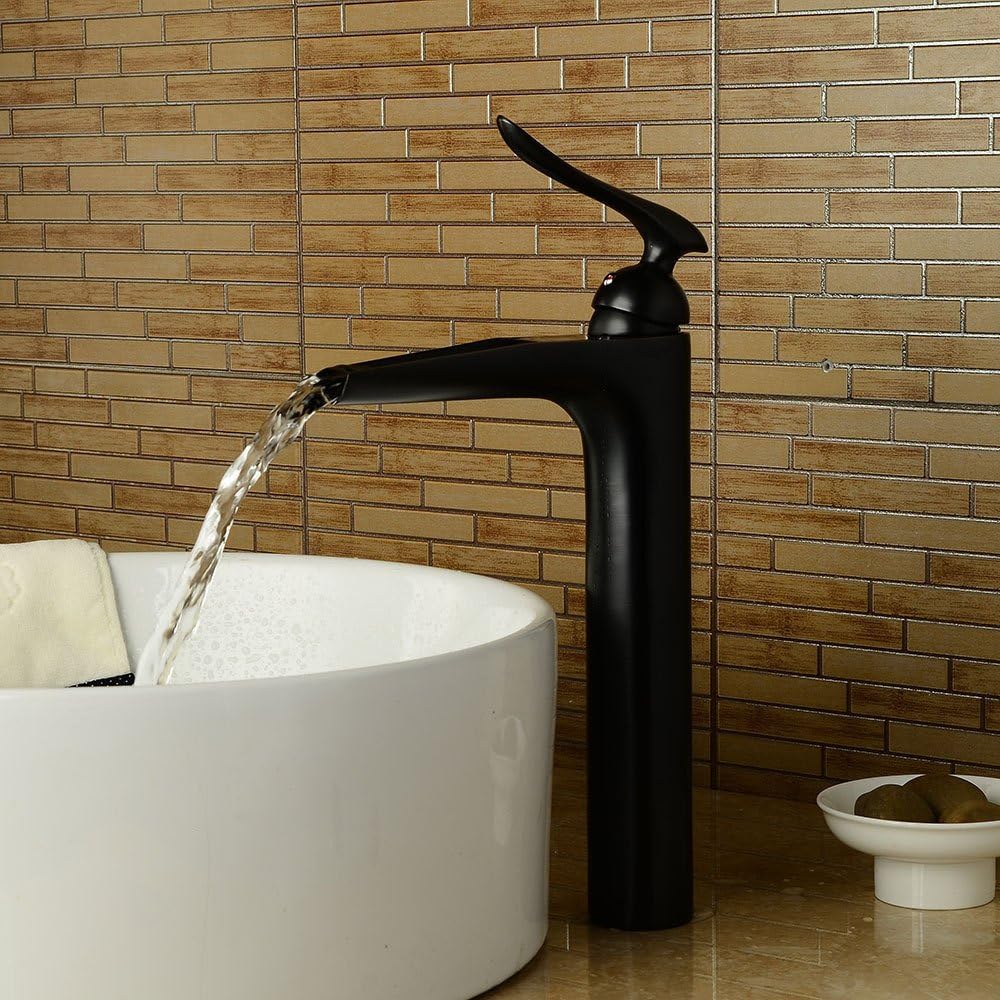 Coldtutu 2018 Modern Design Bathroom Sink Tap Basin kitchen sink Mixer tap mixer tap Quality Black Hot and Cold Toilet Bathroom Waterfall Sink Tap the Black Old The