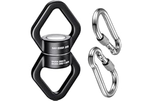 Trobing Swing Swivel, 30KN Rotational Safety Device, 360° Rotator with Hanging Accessory for Aerial Yoga, Hanging Hammock, Web Tree Swing, Swing Spinner and Rock Climbing, Indoor and Outdoor