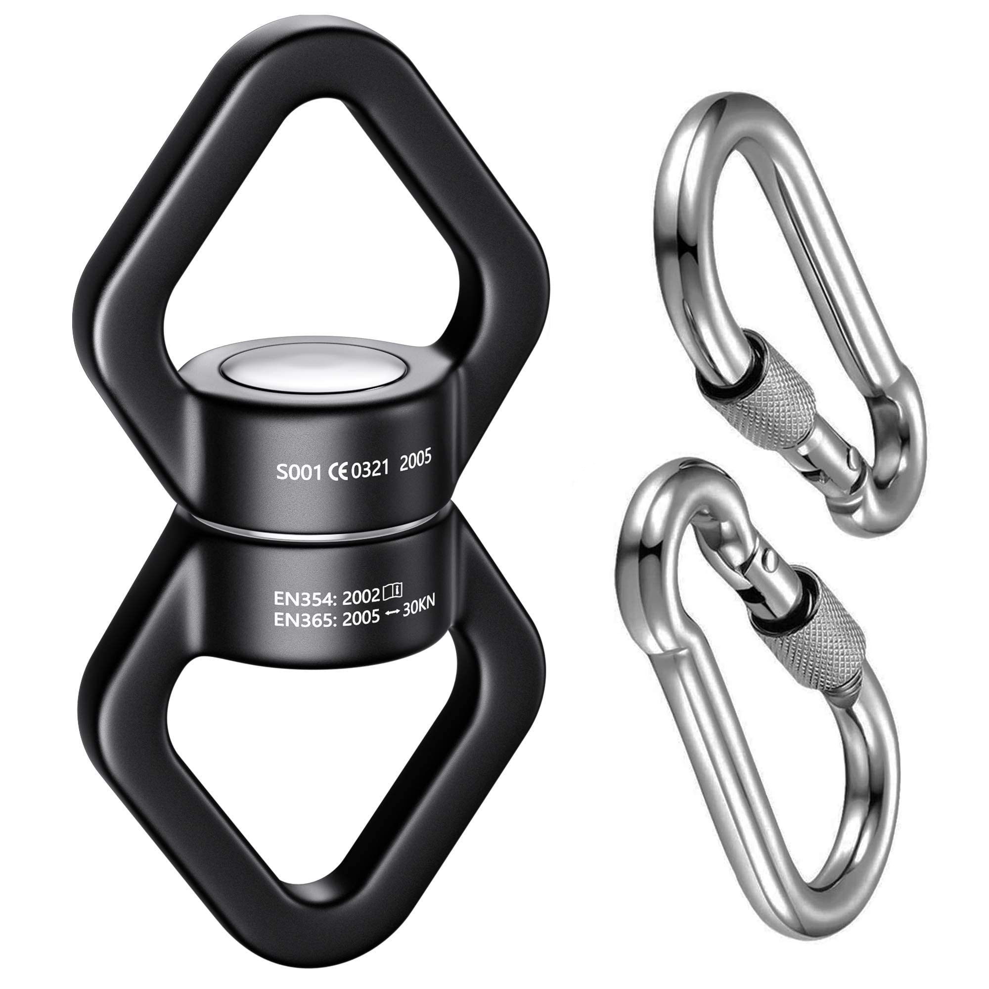 Photo 1 of Trobing Swing Swivel, 30KN Rotational Safety Device, 360° Rotator with Hanging Accessory for Aerial Yoga, Hanging Hammock, Web Tree Swing, Swing Spinner and Rock Climbing, Indoor and Outdoor
