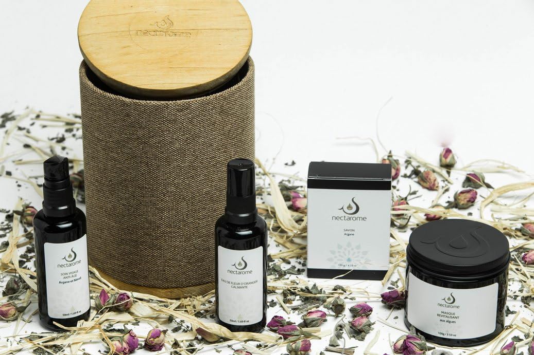 Nectarome - LOVELY-AGE Gift set including Argan soap, Algae mask, Orange blossom water & anti-aging facial care