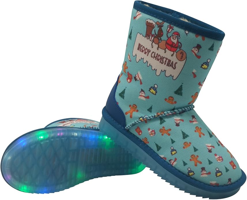 Children LED Light Shoes Christmas Sleigh Snow Snowman Children LED Light Shoes Christmas Sleigh Snow Snowman