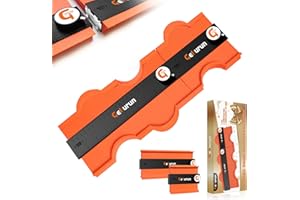 GEBURUN Contour Gauge (10+5 Inch) Unlimited Connection Profile Tool with Lock, Christmas Gifts for Men Dad Husband Him, Stocking Stuffers for Men Super Contour Duplicator Men Gifts Woodworking Tools for Men