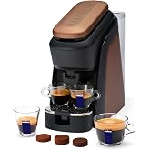 Lavazza Tabli Espresso Machine, works with 100% Coffee Tabs (Brown) | Single-serve espresso system. Tabli 100% Coffee Tabs compatibility. Easily brew an espresso, lungo, or double shot.