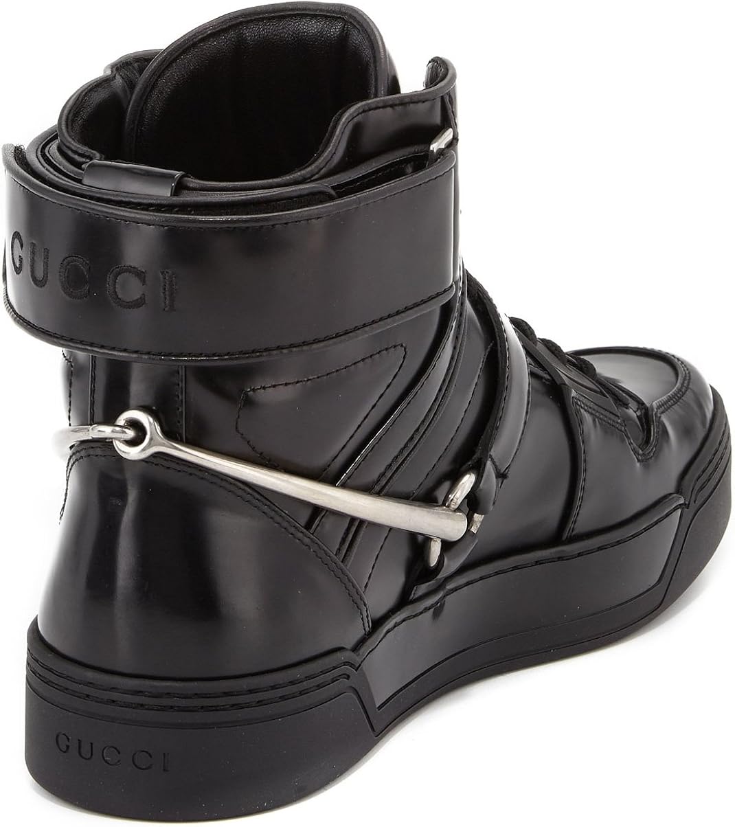 gucci magnum leather moto boots