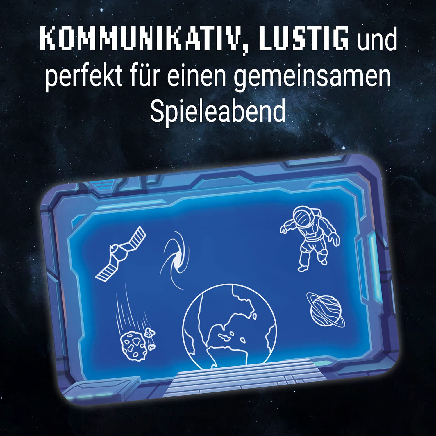 Kosmos 683771 Noobs - Im Weltraum, Meistert gemeinsam Weltraum-Missionen, lustiges und kommunikatives Kartenspiel, für 3-5 Personen, ab 10 Jahre, Partyspiel, Reisespiel, Mitbringsel, kleines Geschenk 6