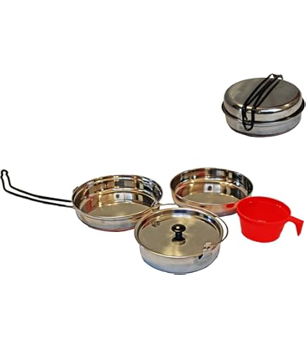 Borracce E Tazza In Metallo Miltec - Riproduzione US Army Seconda Guerra Mondiale 850ml