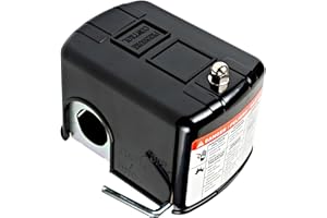 Red Lion 30-50 PSI M4 Low Pressure Pump Protection Cut-Off Switch for Well Pumps and Jet Pumps, Black, 640134