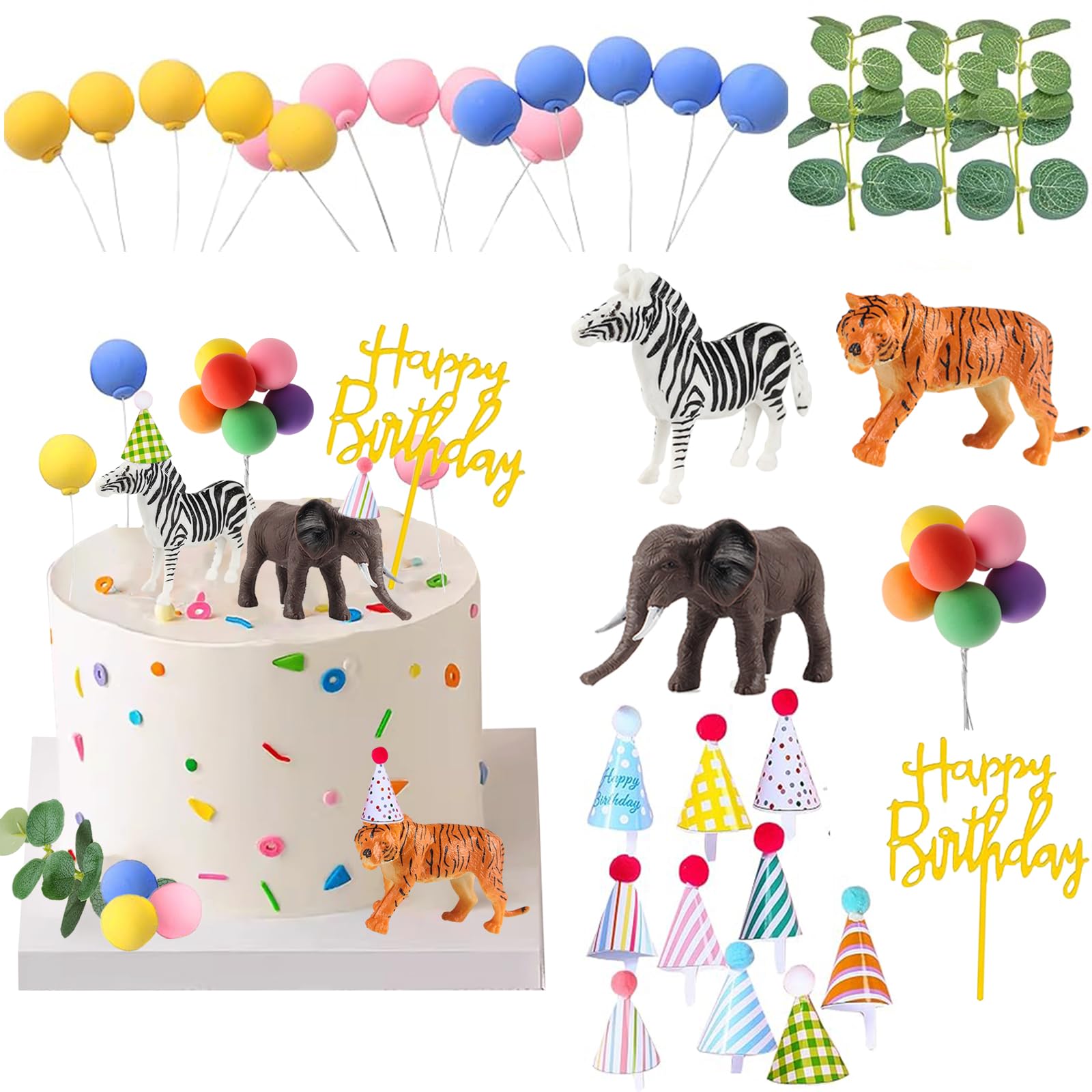 thumbnail image 2 of Farm Animal Cake Toppers Cartoon Cow For One Year Old Baby Birthday Party Cake Decorations Baby Shower Decor Boy Girl Cute Gifts 2 of 14