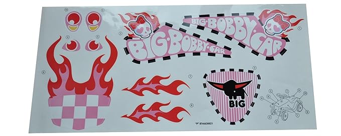 Big Bobby Car Stickers Aufklebersatz Girl