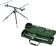 Rod Pod Behr Aluminium – 3 Cannes, 3 Buzzer Bars, Sacoche Incluse (Neuf)