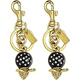 LSBDJDL Cute Gold Mouse Keychain Car Key Chain Bag Purse Charm Bag Charms For Tote Bags Accessories For Women