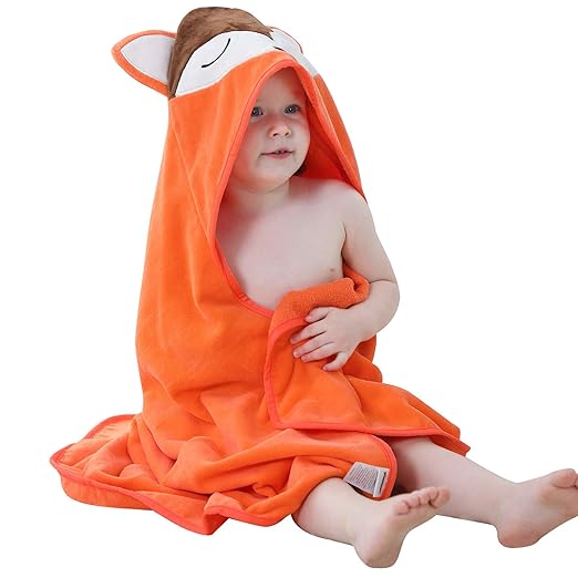fox baby towel
