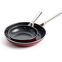 Red Volcano Textured Ceramic Nonstick, 7" & 10"