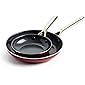Red Volcano Textured Ceramic Nonstick, 7" & 10"