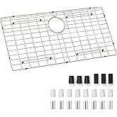 Sink Protector Grid, Sink Grids for Bottom of Kitchen Sink with Corner Radius 3/16",27-9/16" x 14-9/16" Sink Protector, Stainless Steel Material (27.7"W x 14.7"D x 1"H)
