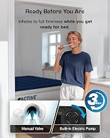 Active Era Luxury King Inflatable Mattress with Built-In Pump 200x150x36.5 cm view 6
