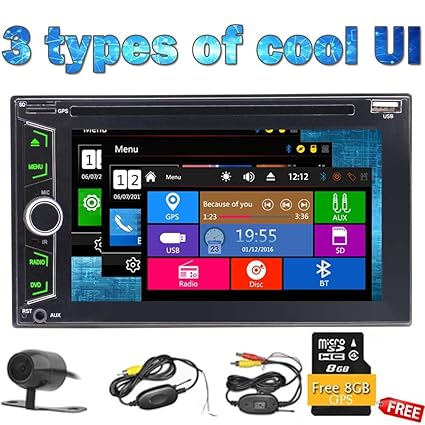 Wireless Backup Camers Included 2 Din Car DVD Player Autoradio Stereo with Wince System Automotive 3D GPS Auto Radio PC Electronics Double Din MP3 ...