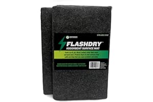 EARTHSAFE FlashDry Oil Spill Mat, 36"x60", 2-Pack, Garage Floor Mats, Absorb Liquids, Customizable Size, Use in & Under Car, in Drawers and Driveway, Slip Resistant, No Soak Through, Durable and Reusable