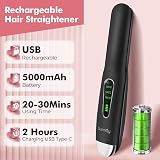SUNMAY Voga 2 in 1 Cordless Hair Straightener and Curler Titanium 3 Temps 60W view 6