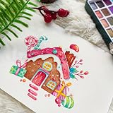 Artecho Watercolor Paint Set 50 Colors Portable Box Includes 4 Fluorescent view 6