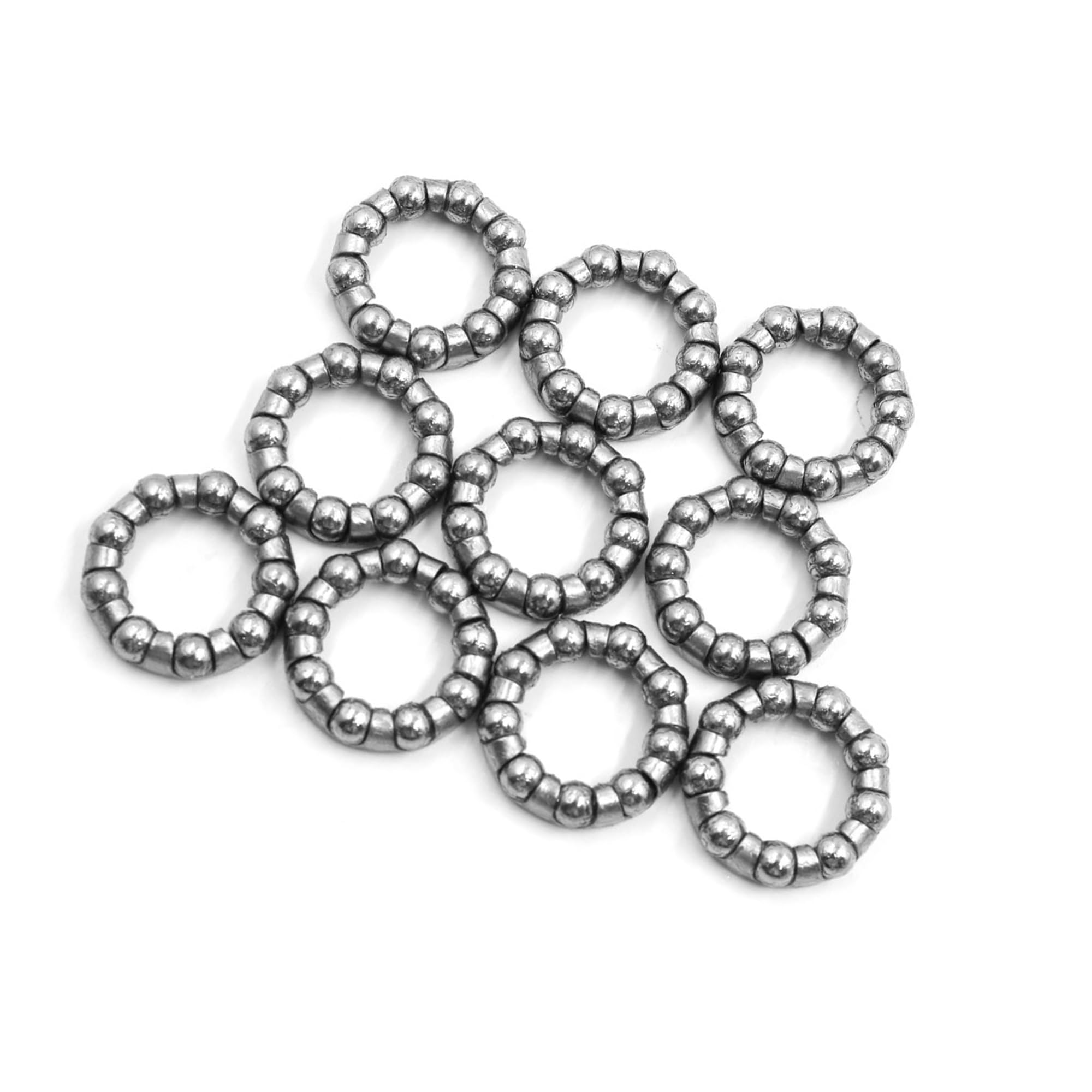 Motoforti Universal Bike Ball Bearing Cage Retainer, 9 Balls, 18mm ID, 10pcs