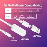HyperX Cloud III Wired Gaming Headset Pink 53mm Drivers USB-C USB-A 3.5mm view 3