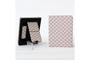 Lash Next Door Checkmate Kindle Paperwhite Case 12th Generation and Colorsoft– Premium Protective Cover with Built-in Stand, Hand Strap, Smart Magnetic Closure