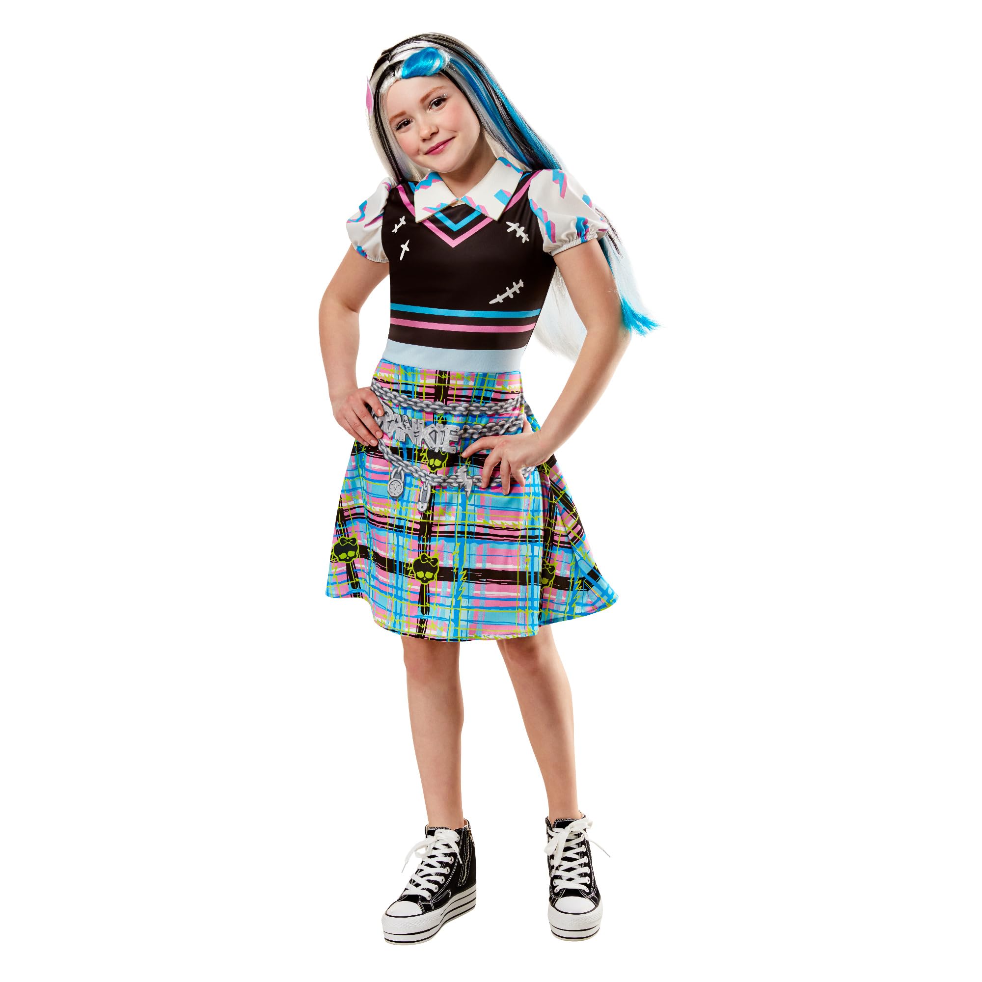 Rubies 1000681L000 Frankie Stein Child Costume Monster High Kids Fancy Dress, Girls, Multicoloured, 11-13 Years Halloween