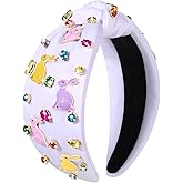 MOLOCH Easter Headband for Women Cute Bunny Headband Crystal Knotted Headband Easter Spring Hair Accessories Gifts