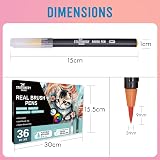 ISLAND 36+1 Watercolour Brush Pens Set for Kids Adults Calligraphy view 7