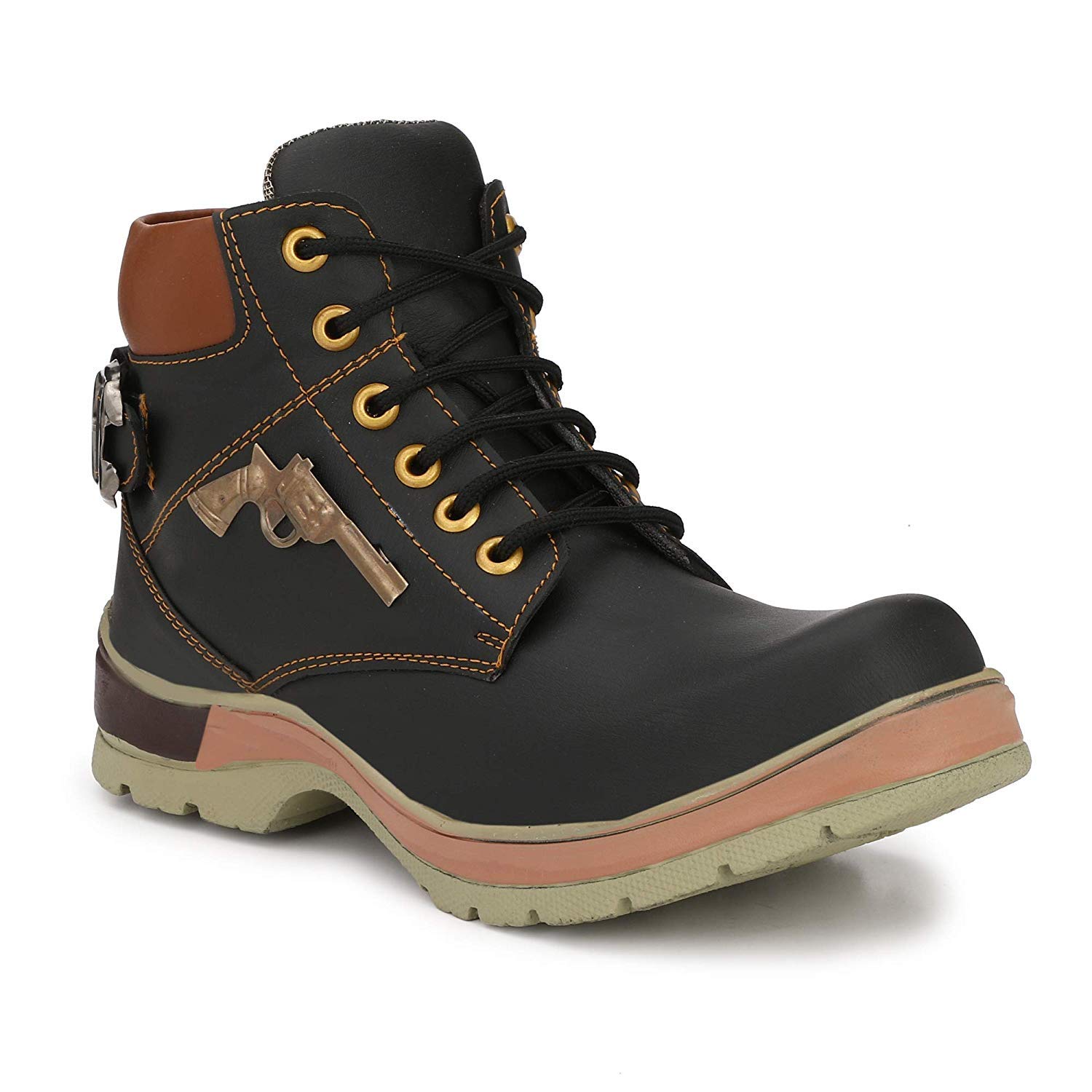 synthetic leather hiking boots