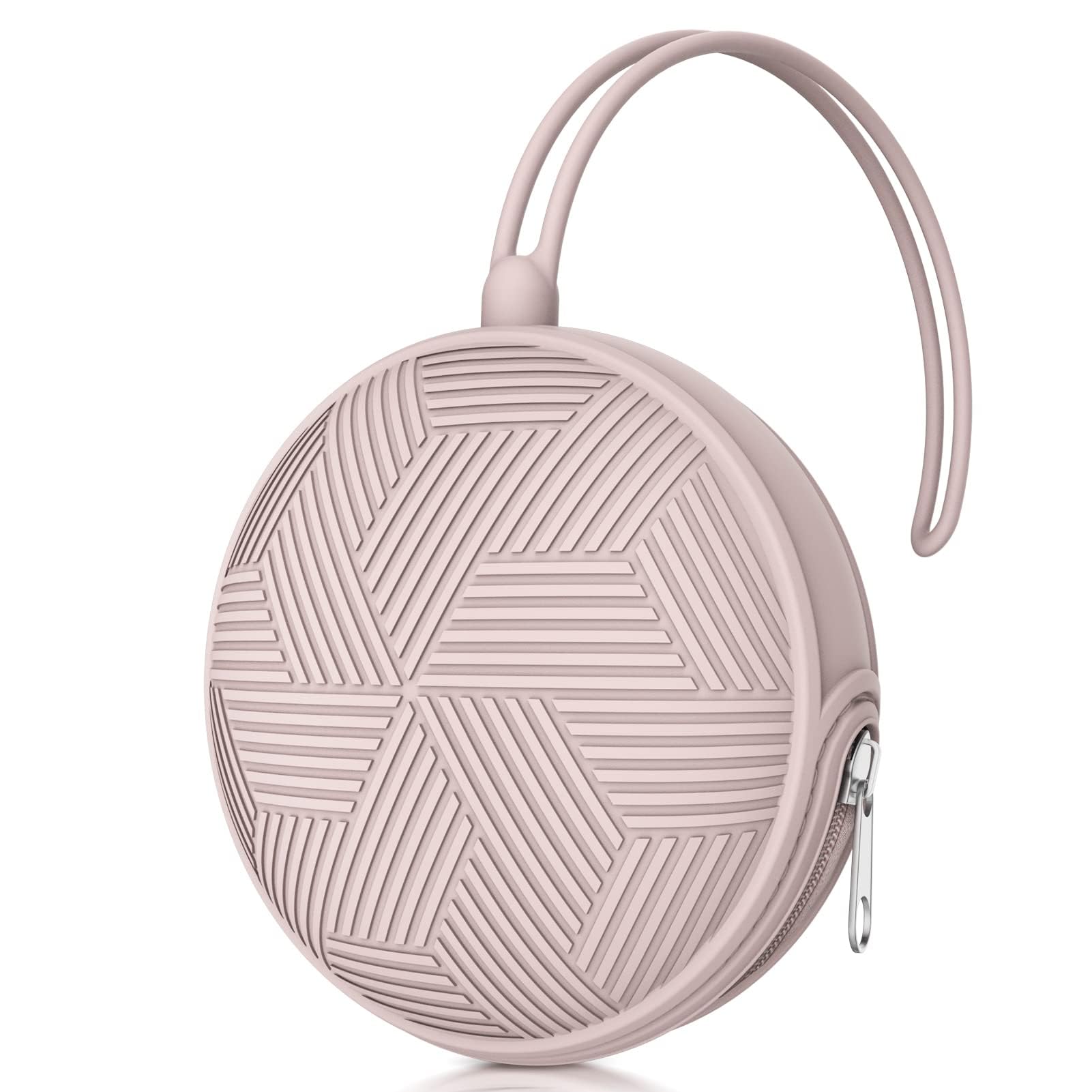 Smlpuame Dummy Holder Case Set,BPA Free Silicone Pacifier Holder Pod,Dummy Storage Box,Portable Soother Pods for Baby Nappy Changing Bag Stroller,Travel,Home,Easy to Clean(Pink)