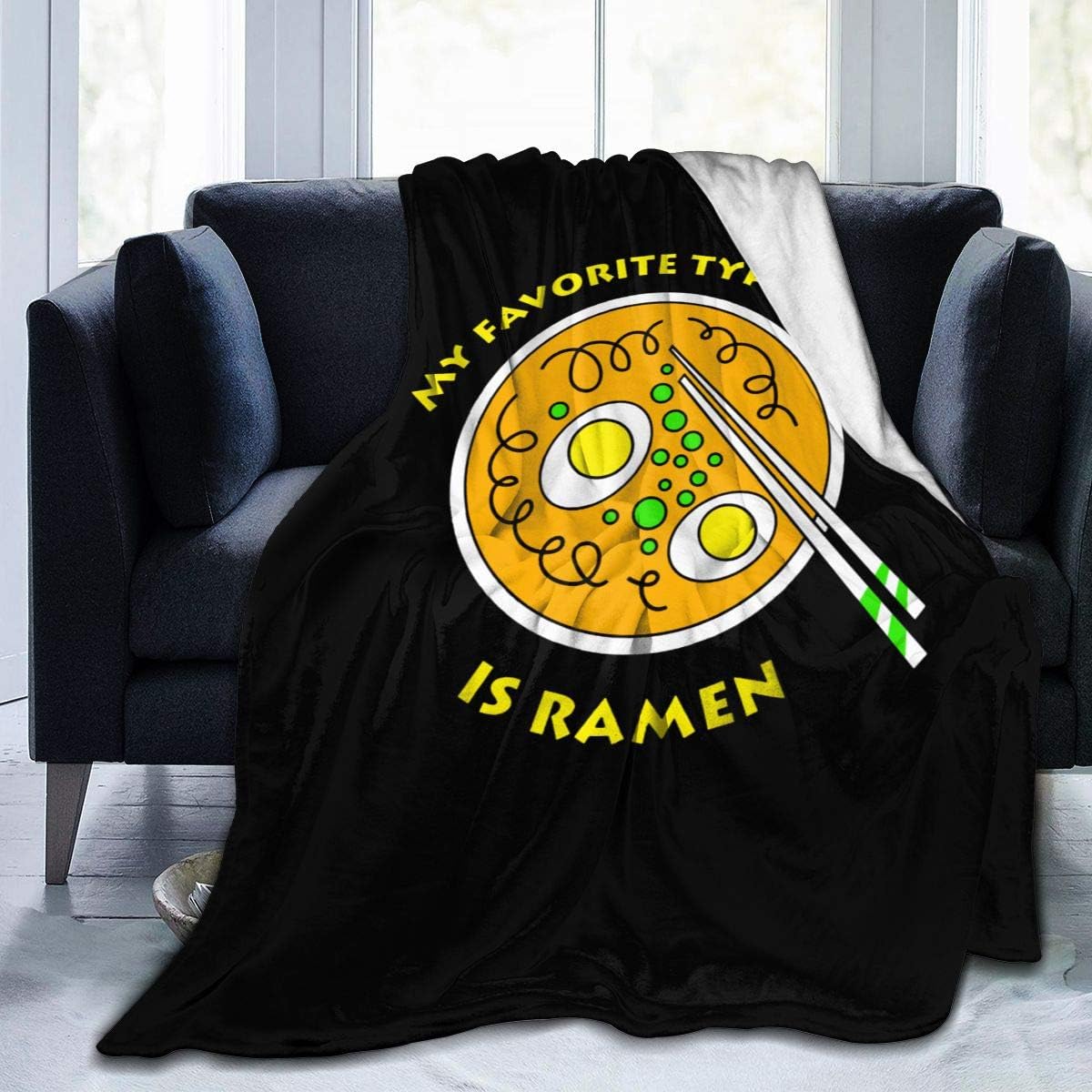 Gaoyitags My Favorite Type of Men is Ramen Flannel Fleece