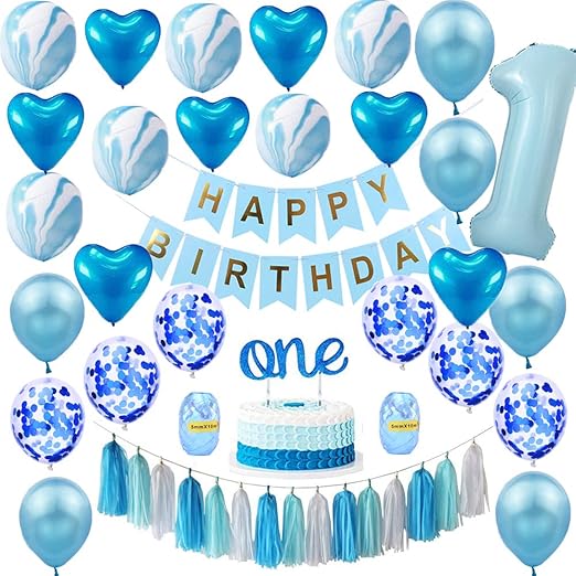 Amazon Com Loloajoy Baby Boy First Birthday Decorations Happy