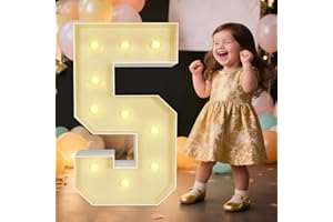 Marquee Light Up Numbers: 3FT Large Decorative Letters Signs for Party Decorations Baby Shower Birthday Wedding Engagement An