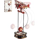 ROBOTIME 3D Wooden Puzzles for Adults, Plane Gravity Swing Model, Aircraft Puzzle for Age 14+,3D Puzzle Model Building Kit, B