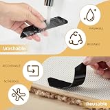 AYSKTN 12 Anti-Slip Rug Grippers for Hard Floors—Washable Reusable Underlay view 6