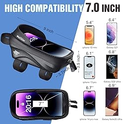 WOLFILIST Bike Bag - Waterproof Bike Frame Bag with