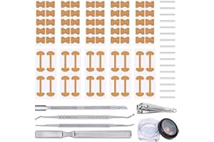 Ingrown Toenail Corrector Set Professional Ingrown Toenail Kit with Nail Strips, Corrector Patch, Pedicure Tools for Home Use