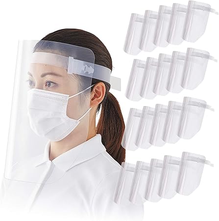 Amazon Co Jp プラス フェイスシールド 枚パック 高透明 軽量 230 文房具 オフィス用品
