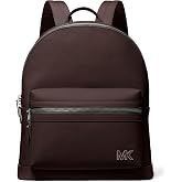 Michael Kors Edison Dome Backpack, Black Hardware/Chocolate