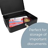 Cathedral Products 12 Inch Black Lockable Security Box with Bolt Down Kit view 6