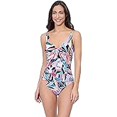 Profile by Gottex Womens Aura D-Cup V-Neck One Piece